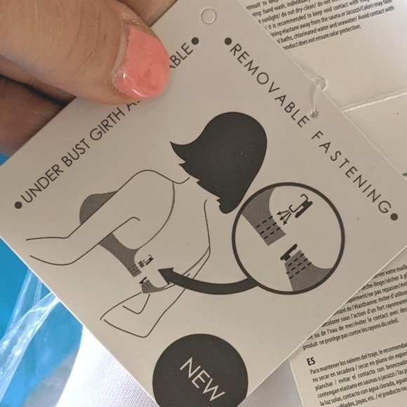 EUROPEAN Neon Bright Blue Bikini 18 / 20 plus size - Picture 5 of 10